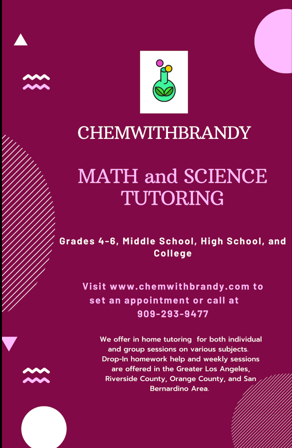 MATH AND SCIENCE&nbsp;TUTORING